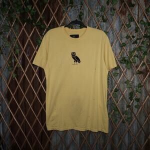 XXL - OVO Drake brand yellow paint splatter rapper T-shirt